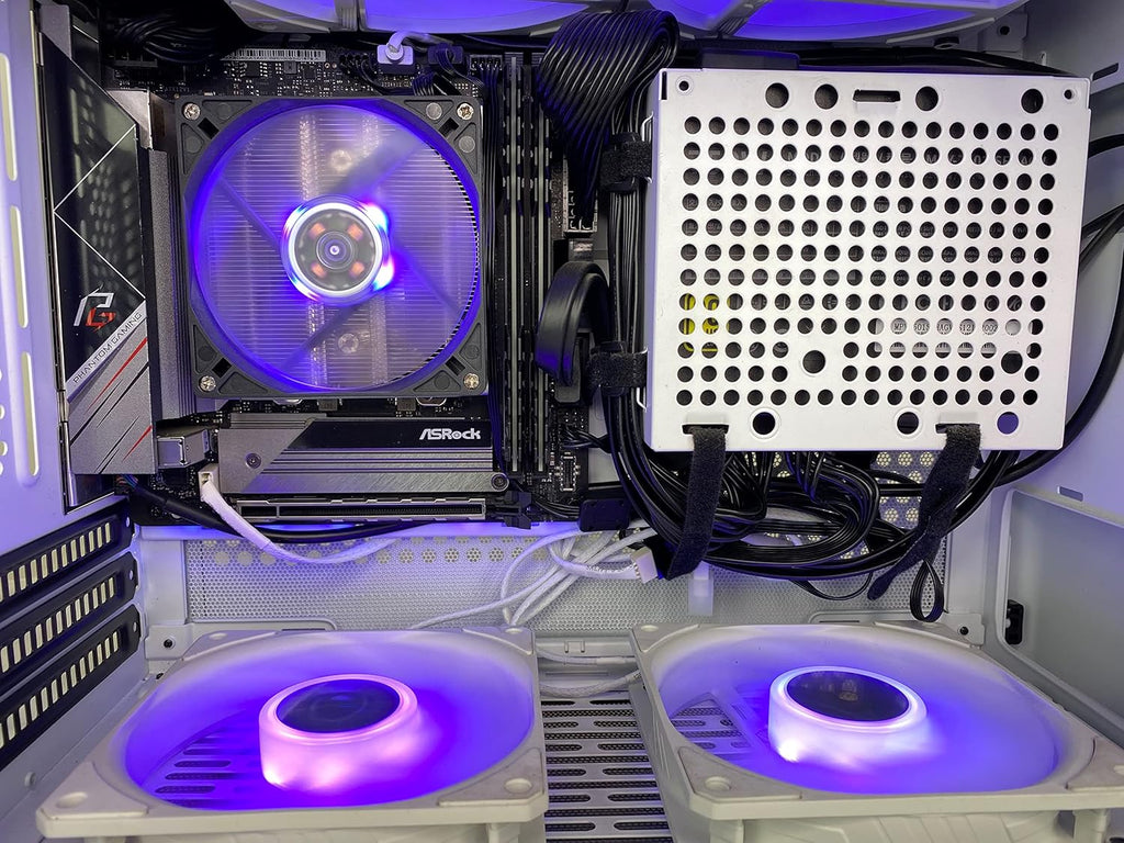 Mini Gaming PC AMD 4.6 GHz Max Boost AMD Ryzen 7 5700G 8-Core CPU with Radeon Graphics Cools with Gaming Cooler 16GB DDR4 3200, White1TB m.2 NVMe SSD, WiFi & Win 10