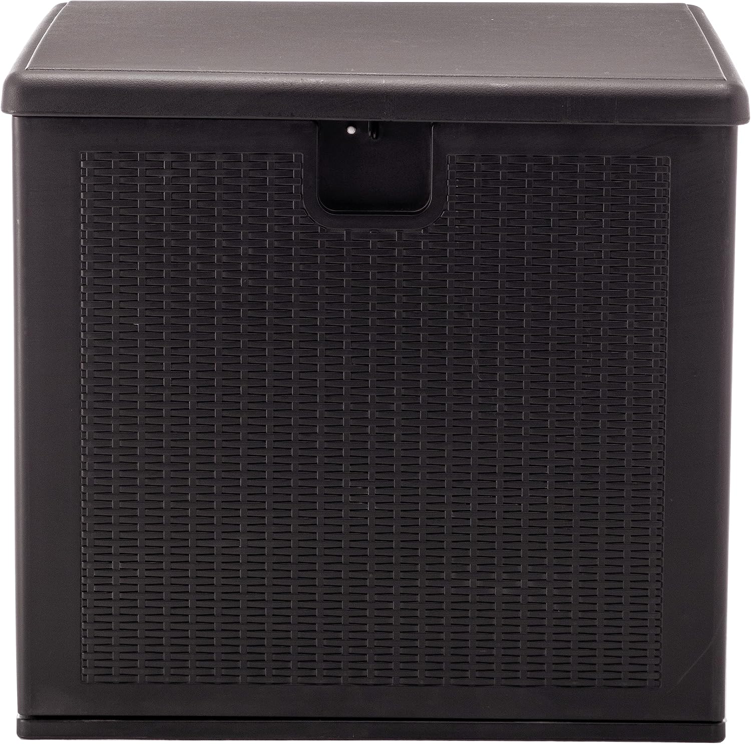 BTEXPERT 80 Gallon Large Deck Box Outdoor Storage Container for Patio Furniture Garden Tools Cushions Pool Supplies Sports Equipment Waterproof Lockable Steel Metal insert rod UV Resistant Resin