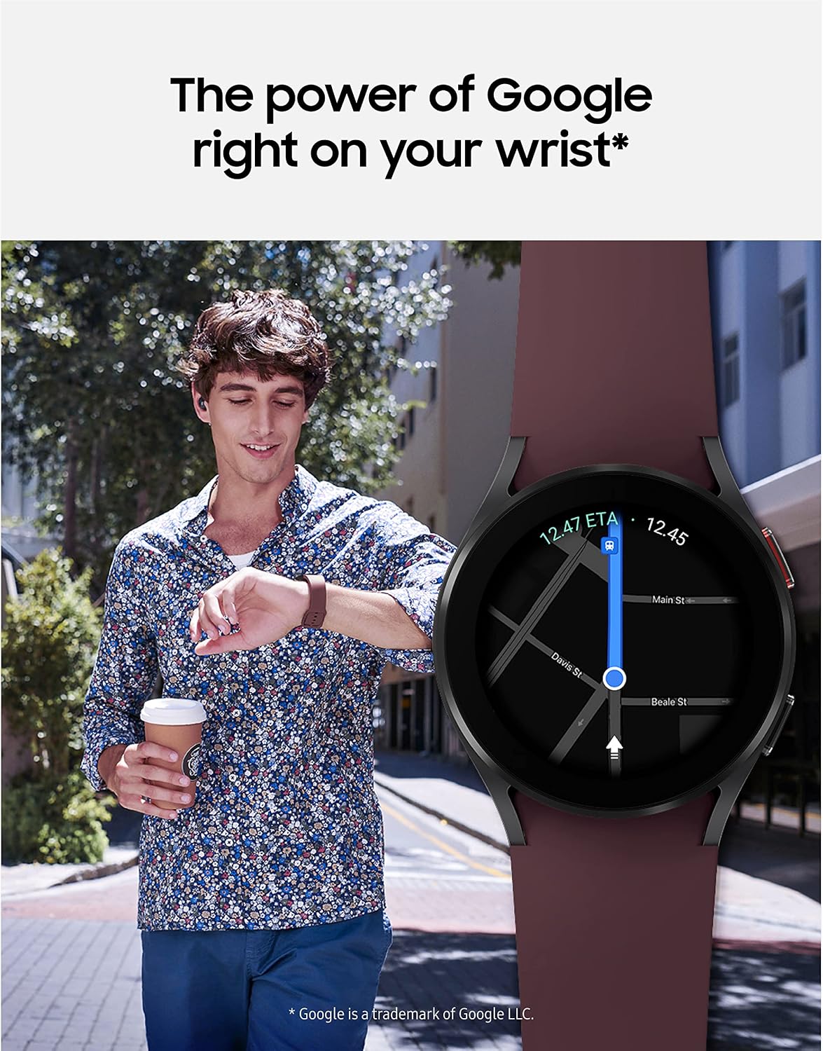 Samsung Galaxy Watch 4 40mm Bluetooth Smartwatch with ECG Heart Monitor, Tracker for Health, Fitness, Running, Sleep Tracking, GPS Fall Detection, US Version, SM-R860NZKAXAA, Black