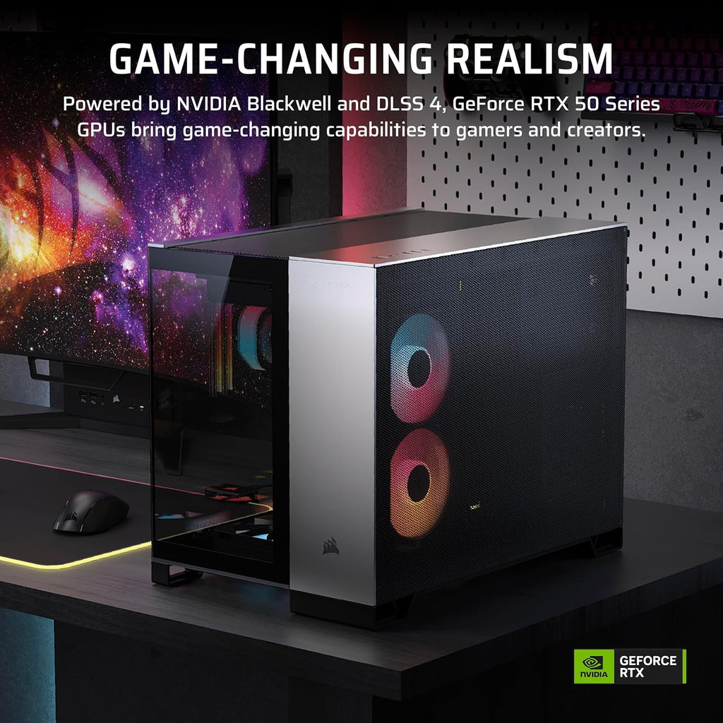 Corsair Vengeance a5100 Gaming PC – Liquid Cooled AMD Ryzen 7 7800X3D CPU – NVIDIA GeForce RTX 5080 GPU – 32GB Dominator Titanium RGB DDR5 Memory – 2TB M.2 SSD – Black