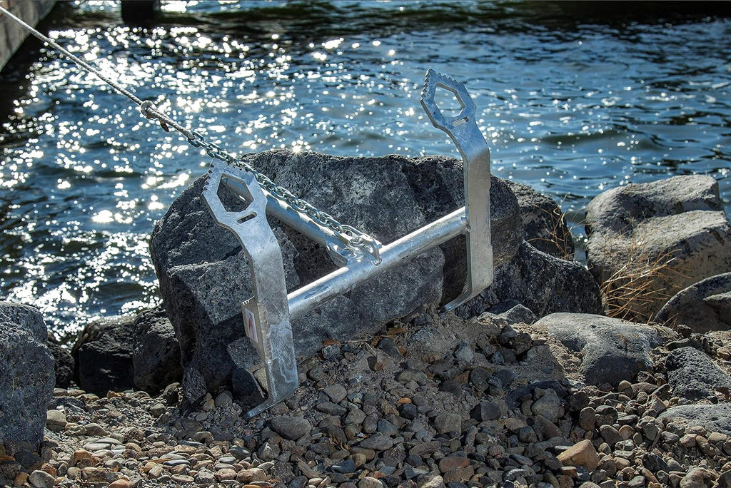 Boat Anchor - 26 LB | Galvanized Breakaway River Boat Anchor | Columbia River Edition